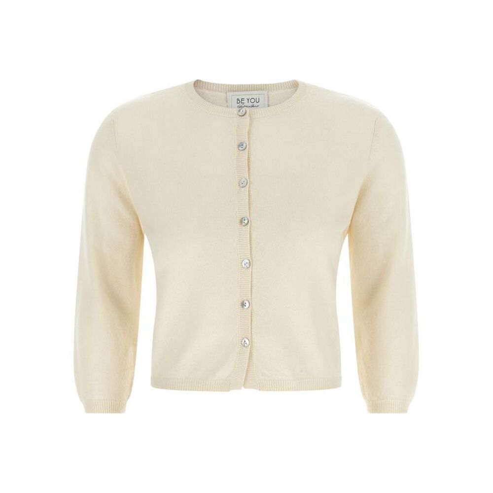 BE YOU White Cashmere Women's Cardigan